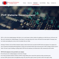 PHP Website Development - Besturing IT Solutions
