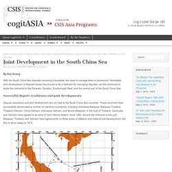 Joint Development in the South China Sea