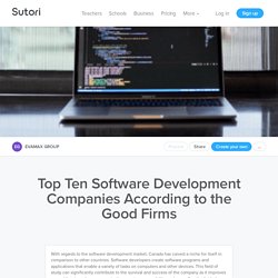 Top Ten Software Development Companies According to...
