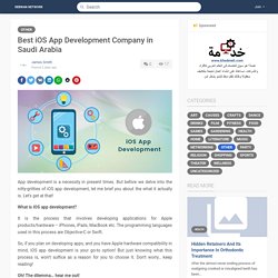 Best iOS App Development Company in Saudi Arabia