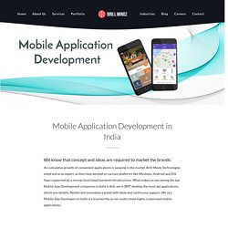 Mobile Apps Development In India- Brill Mindz Technologies