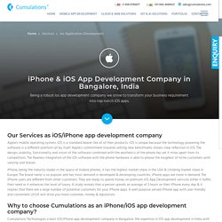 iPhone/iOS App Development Company in Bangalore, India