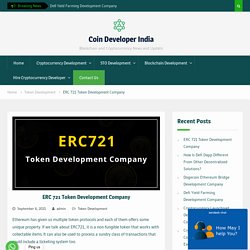 ERC 721 Token Development Company - Coin Developer India