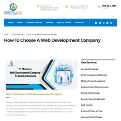How to Choose a Web Development Company - Digital Seo Village