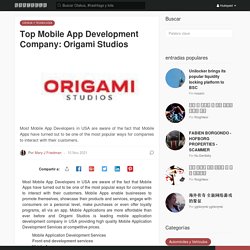 Top Mobile App Development Company: Origami Studios