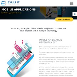 Mobile App Development Company in Detroit - Exult It Solutions