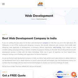 best web development company in India - AS Webworks