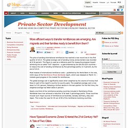 PSD Blog - The World Bank Group