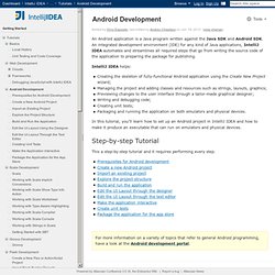 Android Development - IntelliJ IDEA