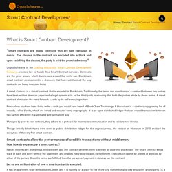 Smart Contract Development - Crypto Softwares CryptoSoftwares.com