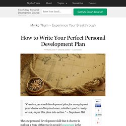 Personal Development Plan: The Definitive Guide