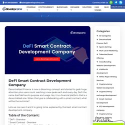 DeFi Smart Contract Development Company