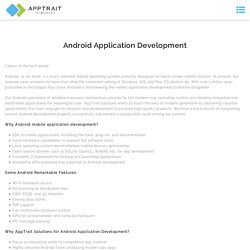 Android app development company india, Hire Android developer - Apptrait Solutions