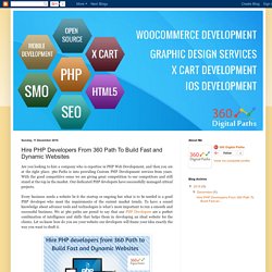 Hire PHP Developers From 360 Path To Build Fast and Dynamic Websites - 360 Digital Paths