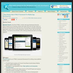 7 Best Mobile Web HTML5 Framework For Mobile App Development