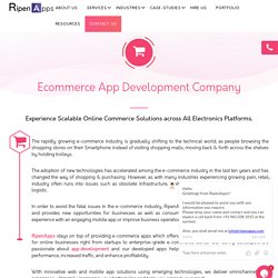 Best Ecommerce App Development Company in Dubai