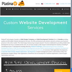 Custom Website Development Services Toronto Canada