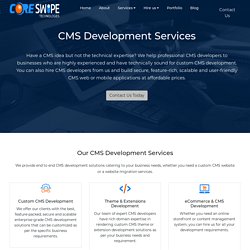 Custom CMS Development Services
