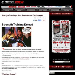 Blog Archive » Strength Training – Rest, Recover and Get Stronger