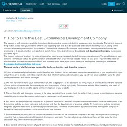 11 Tips to Hire the Best E-commerce Development Company