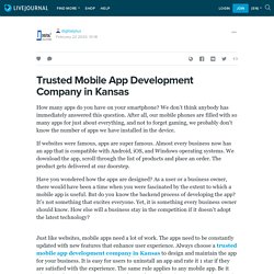 Trusted Mobile App Development Company in Kansas