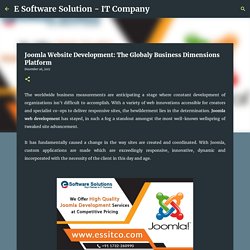 Joomla Website Development: The Globaly Business Dimensions Platform