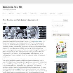 Time Tracking and Agile Software Development