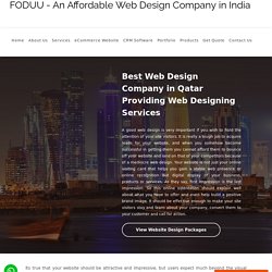 eCommerce and SEO Services Company in Doha, Qatar : FODUU