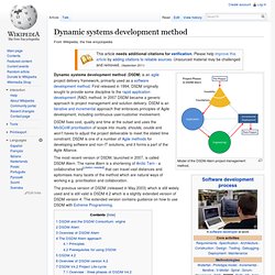 Dynamic Systems Development Method