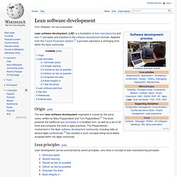 Lean software development