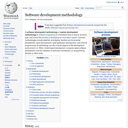 Software development methodology