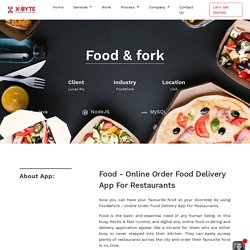 On Demand Food Delivery Apps Development Company USA