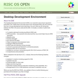 RISC OS Open: Desktop Development Environment