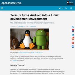 Termux turns Android into a Linux development environment