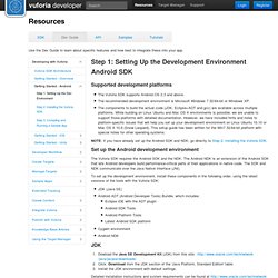 Step 1: Setting Up the Development Environment Android SDK