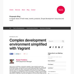 Complex development environment simplified with Vagrant