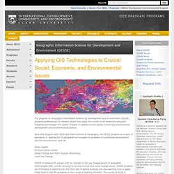 GIS for Development and Environment Program