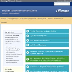 Program Development and Evaluation – University of Wisconsin-Extension
