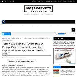 Tech News Market Movements by Future Development, Innovation Expectation analysis by and line of work