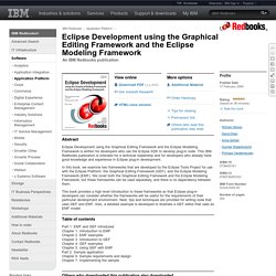 Eclipse Development using the Graphical Editing Framework and the Eclipse Modeling Framework