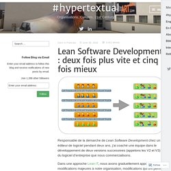Lean Software Development : deux fois plus vite et cinq fois mieux – #hypertextual