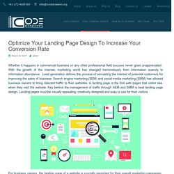 Landing pages design to boost up the conversion rate