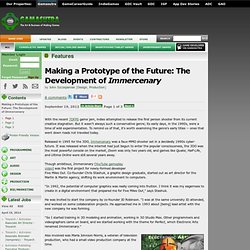 Features - Making a Prototype of the Future: The Development of Immercenary