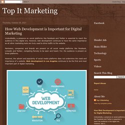 How Web Development is Important for Digital Marketing