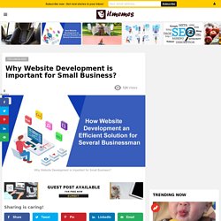 Why Website Development is Important for Small Business?