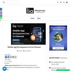 Mobile App Development Cost in Chennai