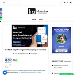 Best IOS App Development Company in Chennai - Lia Infraservices