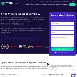 Affordable Shopify Store Development Services - iWebServices