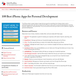 100 Best iPhone Apps for Personal Development