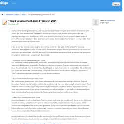 Top 3 Development Joint Fronts Of 2021